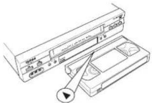 SILVERCREST VCR5100 - Insérer une cassette et lancer la lecture - 1