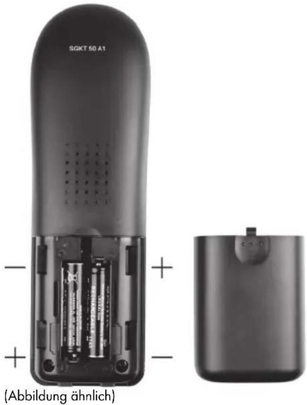SILVERCREST SGKT 50 A1 - Einlagen der Akkus in das Mobilteil - 1