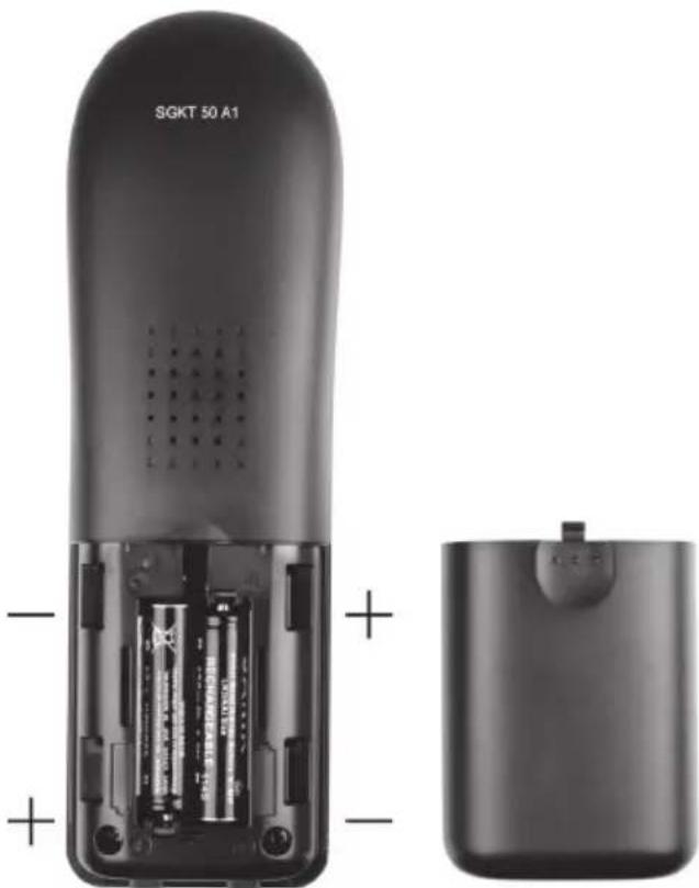 SILVERCREST SGKT 50 A1 - Inserire le batterie nel portatile - 1