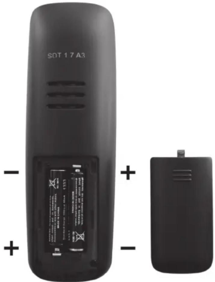 SILVERCREST SDT 1.7 A3 - De batterijen in de handset plaatsen - 1