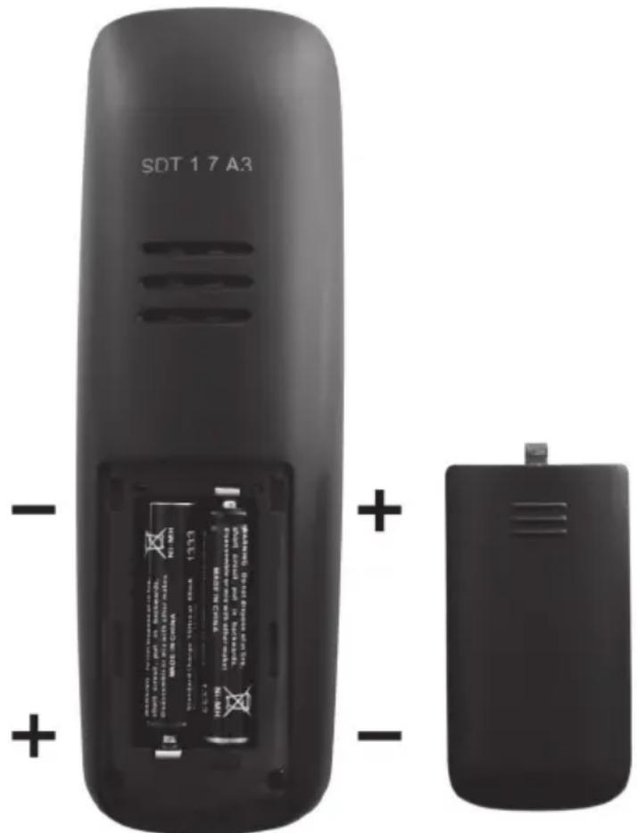 SILVERCREST SDT 1.7 A3 - Insertar las pilas en el terminal - 1