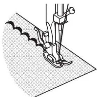 SILVERCREST SNMD 33 A1 - Scallop stitching - 2
