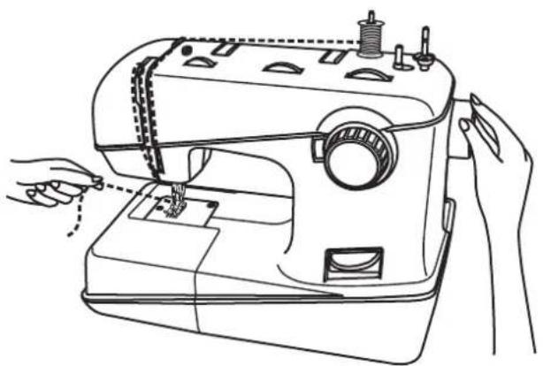 SILVERCREST SNMD 33 A1 - Bringing up the lower thread - 1