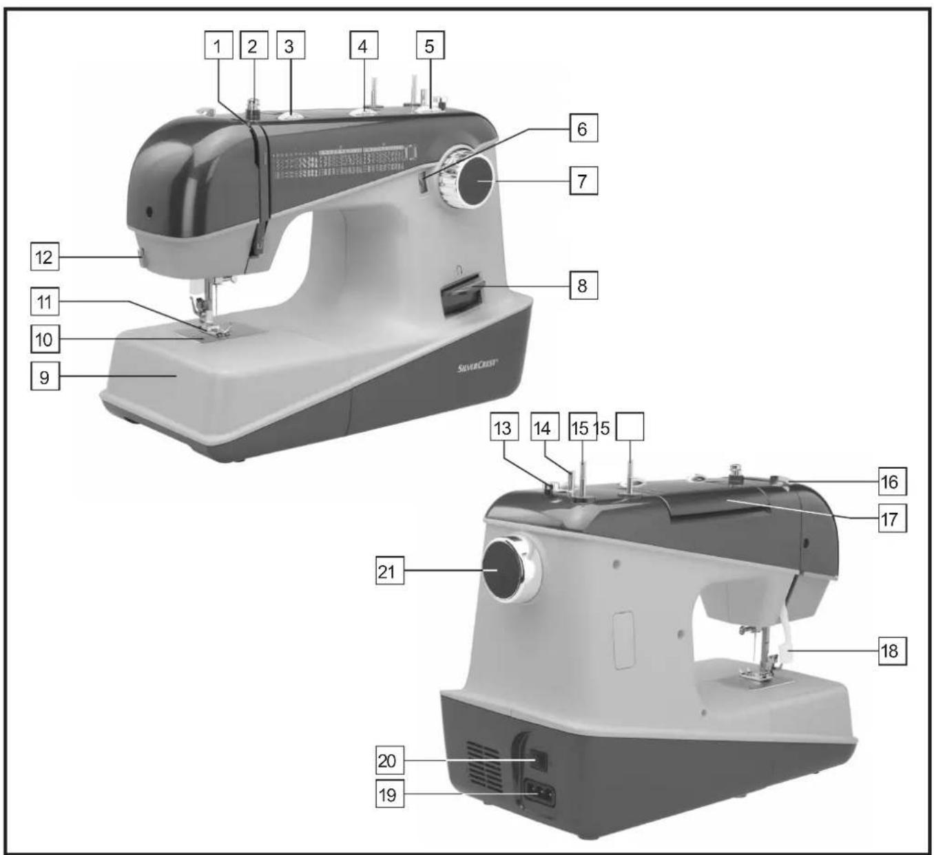 SILVERCREST SNMD 33 A1 - MACHINE A COUDRE - 3