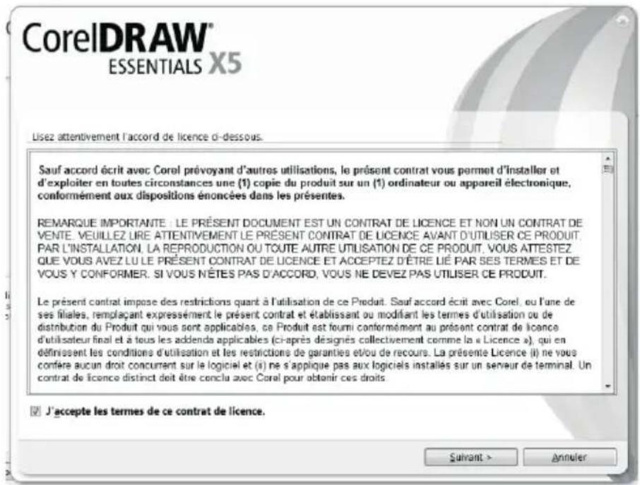 SILVERCREST SGT 106 A1 - Etape 6 : installation de "CorelDRAW® Essentials OEM" - 2