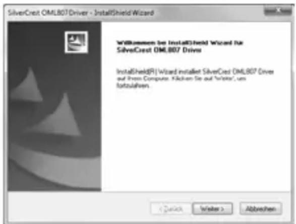 SILVERCREST OML807 - Software installieren - 1