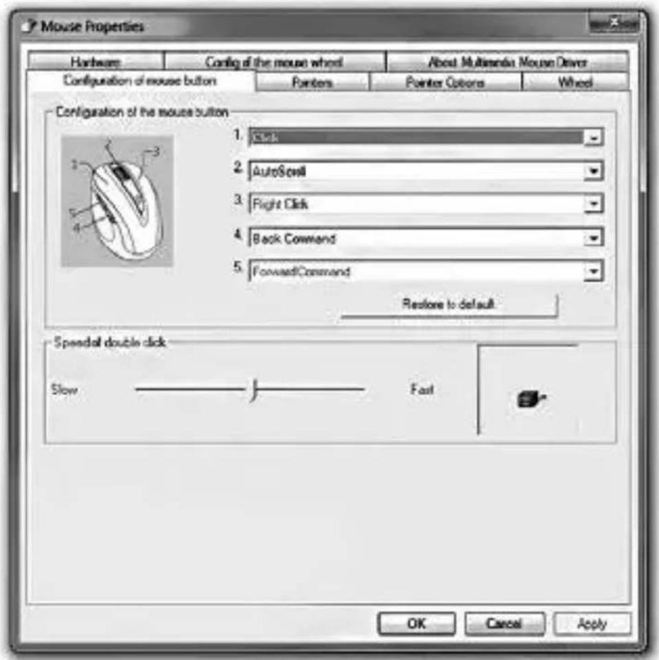 SILVERCREST SFM 4 A1 - Configuration of the mouse buttons - 1