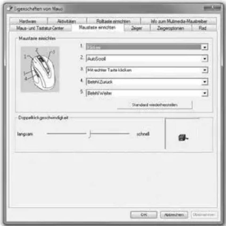 SILVERCREST SFM 4 A1 - Konfiguration der einzelnen Maustasten - 1