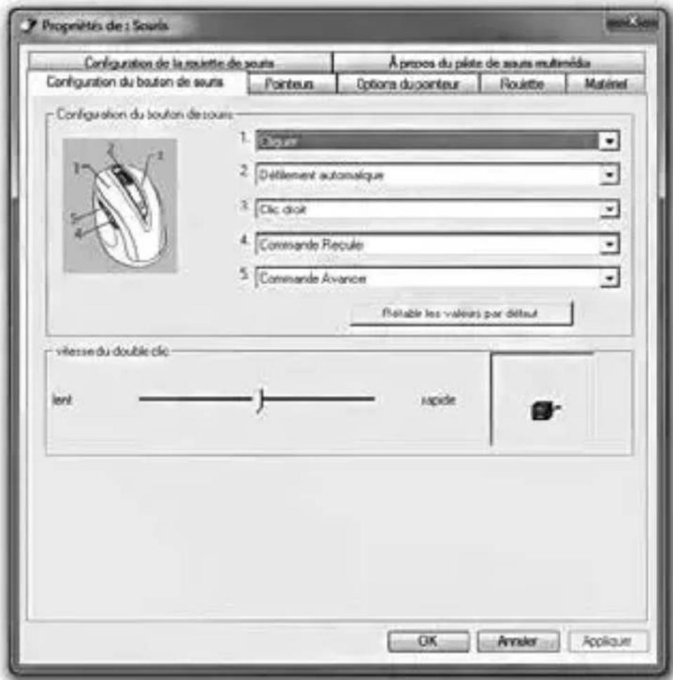 SILVERCREST SFM 4 A1 - Configuration des différents boutons de la souris - 1