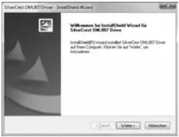 SILVERCREST OMC807 - Software installieren - 1