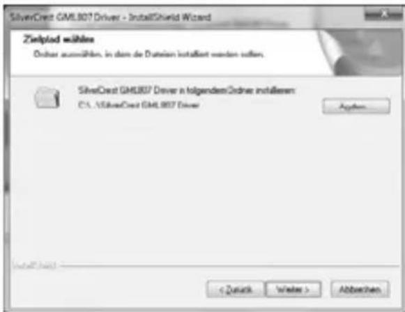 SILVERCREST GML807 - Software installieren - 2
