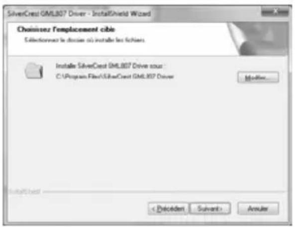 SILVERCREST GML807 - Installation du logiciel - 2