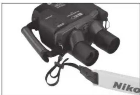 NIKON StabilEyes 14x40 - Instalación de la banda para el=cuello - 3
