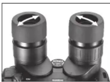 NIKON Stabileyes 12x32 - Einstellung des Pupillenabstands - 1