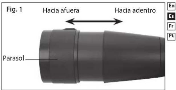 NIKON PROSTAFF 5 60A - Colocacion del ocular SEP-25, SEP-38W o SEP-20-60 - 1