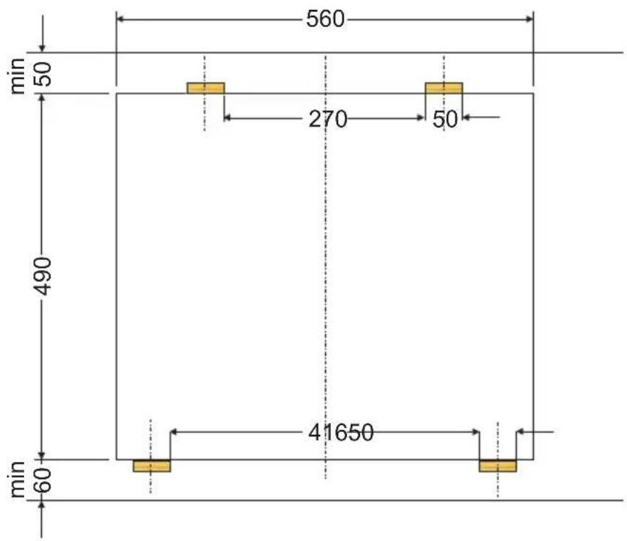 AMICA EHC 12560 W - Einbau des Kochfeldes in der Arbeitsplatte der Kuchenmöbel - 2