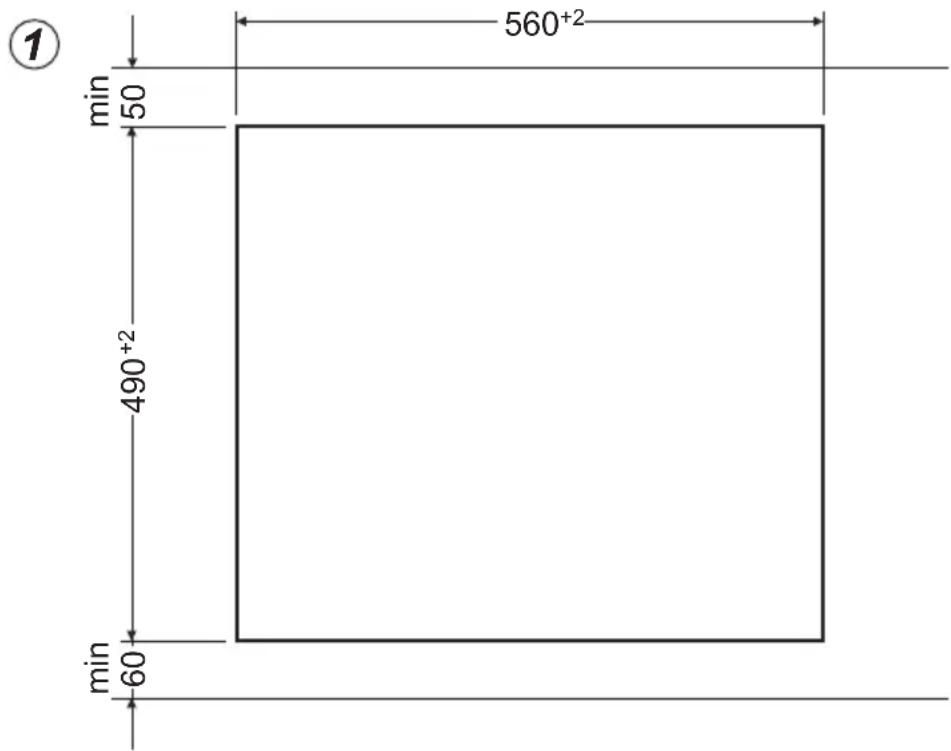 AMICA EHC 12560 W - Preparation du dessus du meuble pour l'aménagement par la plaque - 1