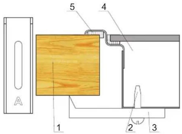 AMICA EHC 12560 W - Installing the hob in worktop opening - 1
