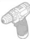 BOSCH GSR 10 8 VEC Professional - Symbol Betydelse - 1