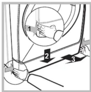 INDESIT XWE 91483X W EU - Apertura manual de la puerta - 2