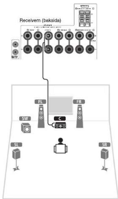 YAMAHA TSR6750 - Anvanda en banankontakt - 3