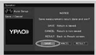 YAMAHA TSR6750 - Starta matningen genom att valja "Measure" med markorknapparna och tryck pa ENTER. - 4