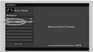 YAMAHA TSR6750 - Para inicia la medicación, utilise las teclas del cursor para selecciónar "Measure" y pulse ENTER. - 3