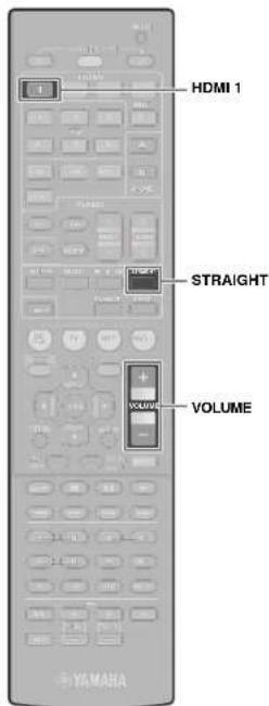 YAMAHA HTR5066 - Playing back a BD/DVD - 1
