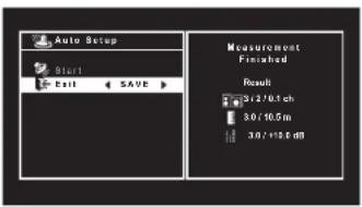 YAMAHA HTR5066 - Use the cursor keys (◀/▶) to select "SAVE" (Save) and press ENTER. - 1