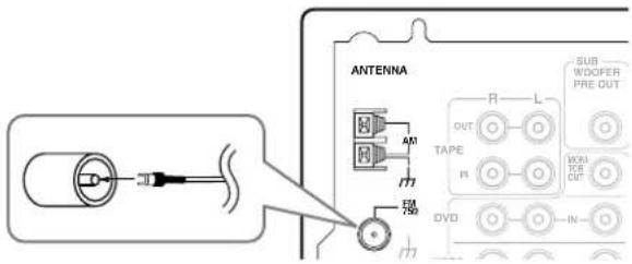 ONKYO TXDS494 - 将缆线端部完全插入。 - 1