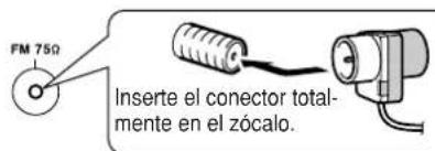 ONKYO TX603E - Instale la antenna FM, como se muestra. Para el Modelo norteamericano - 1