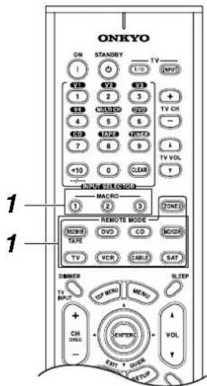 ONKYO TX603E - Programmation de macros - 1
