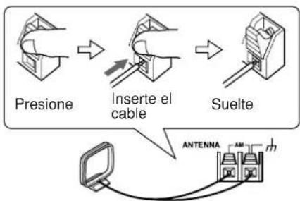 ONKYO TX603E - Conectar la antenna en bucle AM - 2