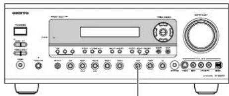 ONKYO TX603E - Cambiar la pantalla TAPE/MD/CDR - 1