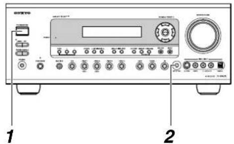 ONKYO TX603E - Configuration automatique des enceintes - 1
