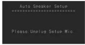 ONKYO TX603E - Desconecte el micrófono de instalación de los altavoces. - 1