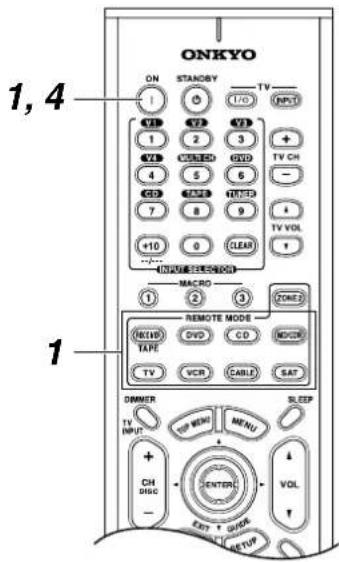 ONKYO TX603E - Aprender comandos desde otro controladorremoto - 1