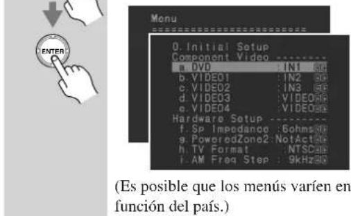 ONKYO TX603E - Configuración del formatting de television (no se aplicá a los modelos norteamericanos) - 3