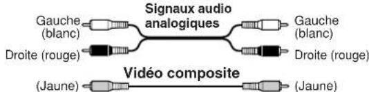 ONKYO TX603E - Code de couleurs des prises RCA pour apparèils AV - 1