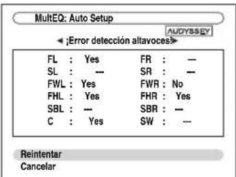 ONKYO HTRC180 - □:Error detección altavoces! - 3