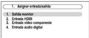 ONKYO HTRC180 - Utilice los botones Arriba y Abajo [▲]/[▼] para seleccionar "1. Asignar entrada/salida" y, a continuación, pulse [ENTER]. - 1
