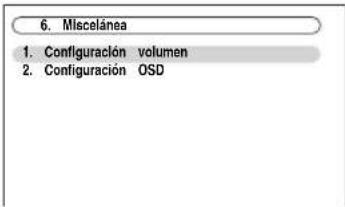 ONKYO HTRC180 - Utilice los botones Arriba y Abajo [▲]/[▼] para seleccionar "6. Miscelánea" y, a continuación, pulse [ENTER]. - 1