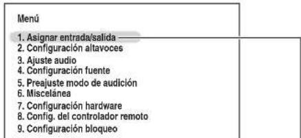 ONKYO HTRC180 - Menús de configuración en pantalla - 1