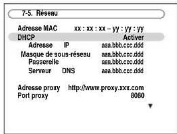 ONKYO HTRC180 - Utilisez les boutons Haut et Bas [▲]/[▼] pour sélectionner « 5. Réseau », puis pressez [ENTER]. - 1