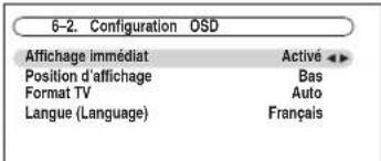 ONKYO HTRC180 - « 2. Configuration OSD », puis pressez [ENTER]. - 1