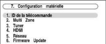 ONKYO HTRC180 - « 7. Configuration matérielle », puis appuyez sur [ENTER]. - 1
