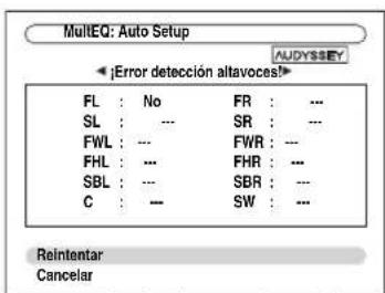 ONKYO HTRC180 - □:Error detección altavoces! - 1