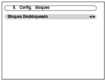 ONKYO HTRC180 - Utilice los botones Arriba y Abajo [▲]/[▼] para seleccionar “9. Config. bloqueo” y, a continuación, pulse [ENTER]. - 1