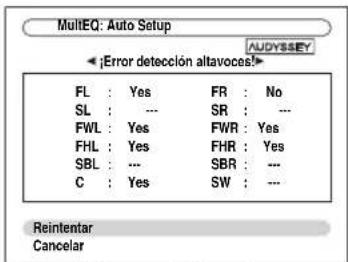 ONKYO HTRC180 - □:Error detección altavoces! - 2
