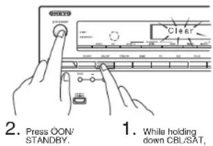 ONKYO HTR693 - - How to reset: - 1